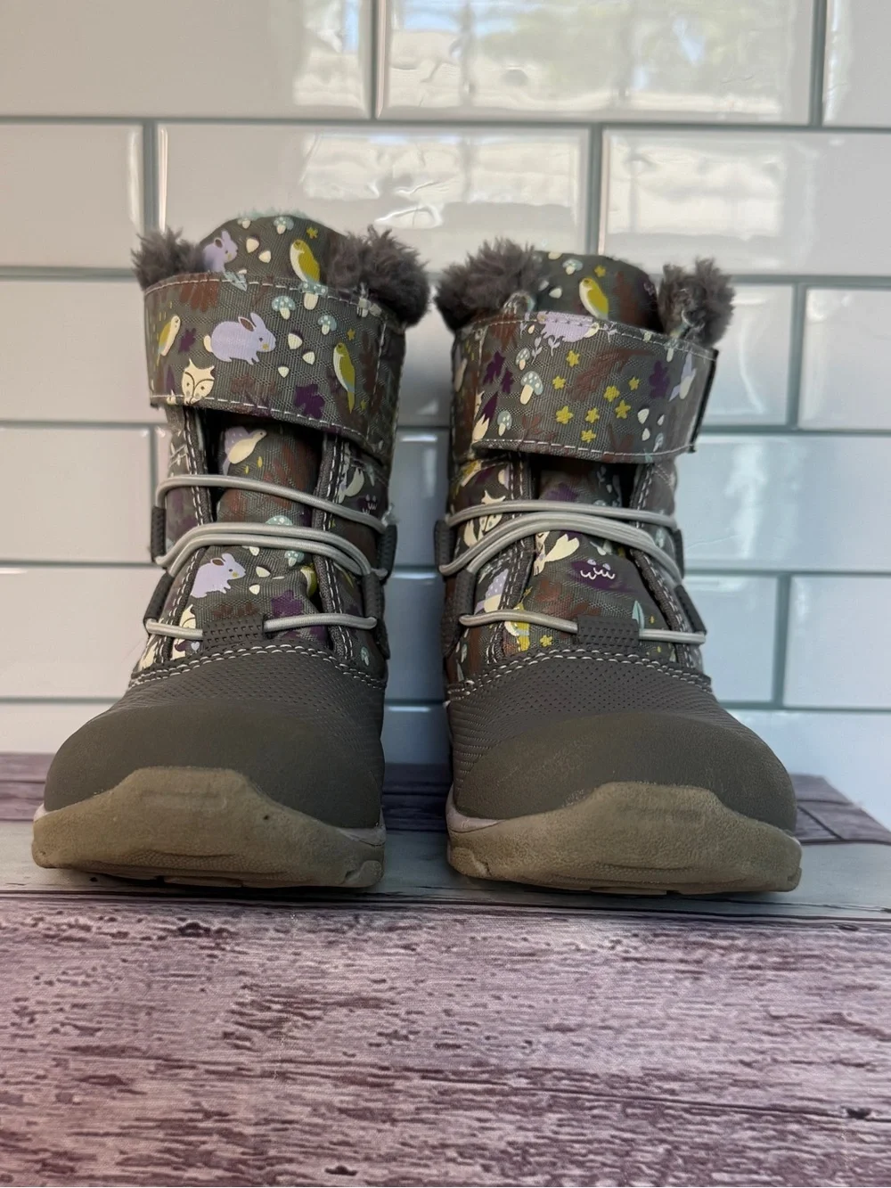 See Kai Run Abby II Waterproof Insulated ❄️Boots in Gray Woodland size 11